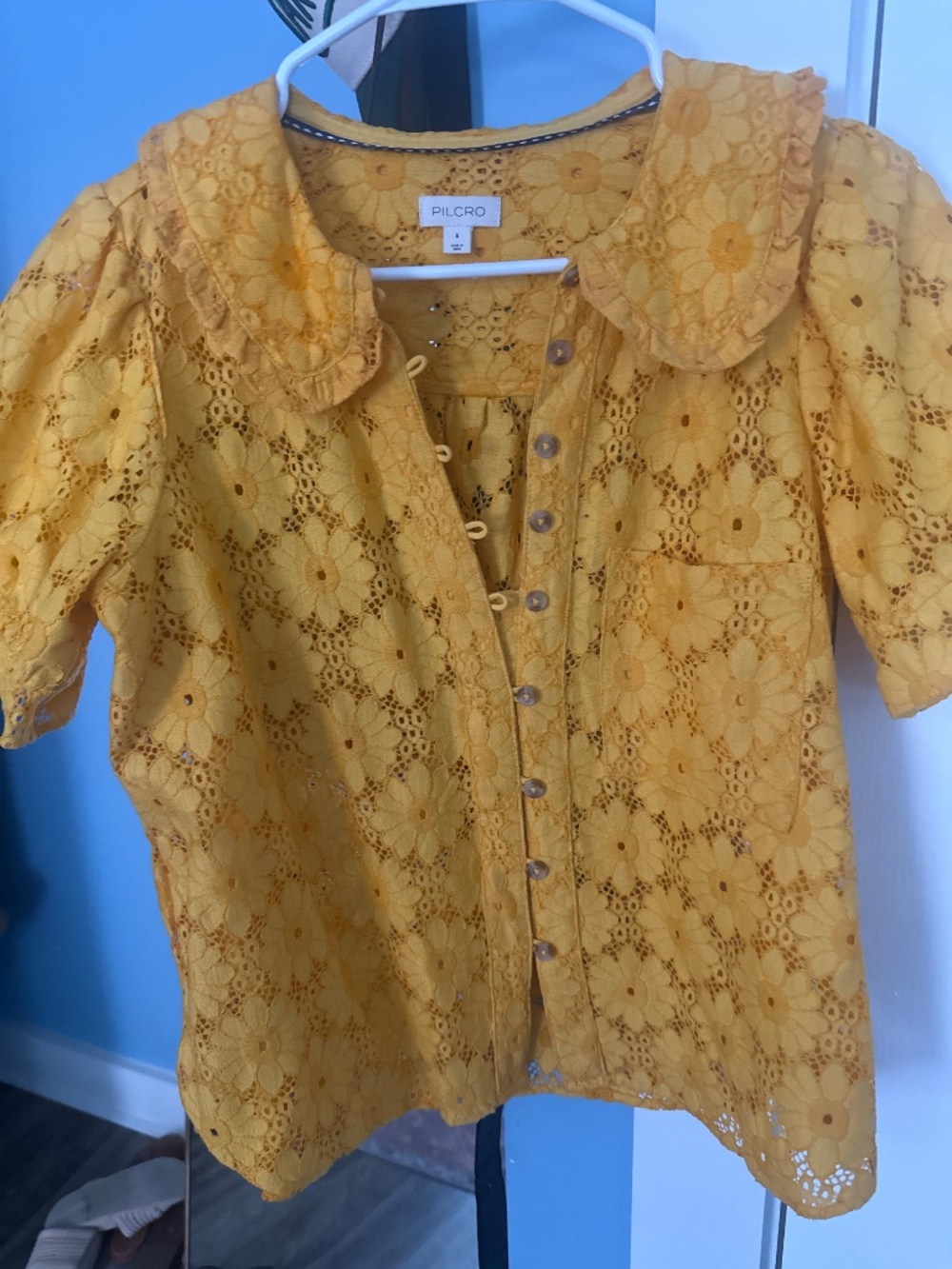 Anthropologie Keira Lace Blouse by Pilco - Picture 2 of 2